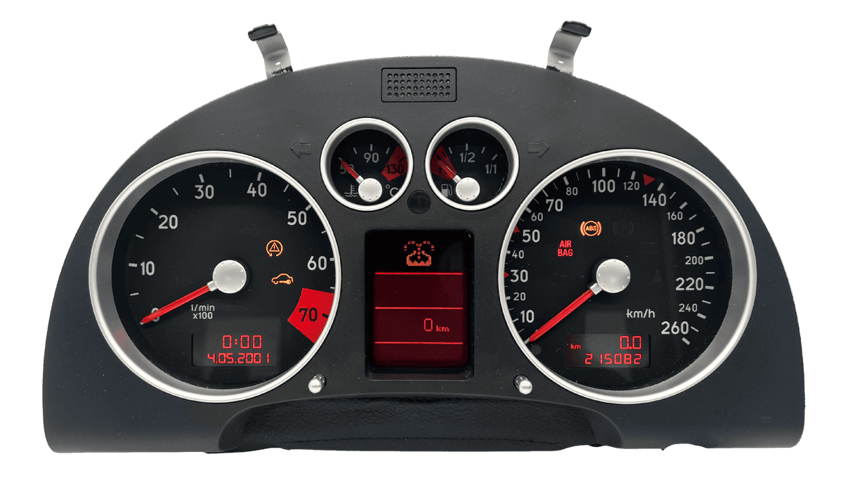 Kombiinstrument Reparatur Audi TT 8N – Tachoanzeige defekt, Display flackert oder fällt komplett aus Revonik GmbH bietet schnelle und zuverlässige Tacho Instandsetzung mit Garantie
