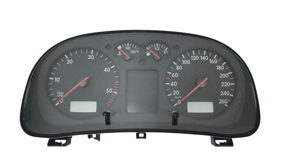 VW Golf IV und Bora 1J Tacho Reparatur – Kombiinstrument zeigt nichts mehr an, Pixelfehler oder Beleuchtung defekt bei Revonik GmbH professionell instand setzen lassen