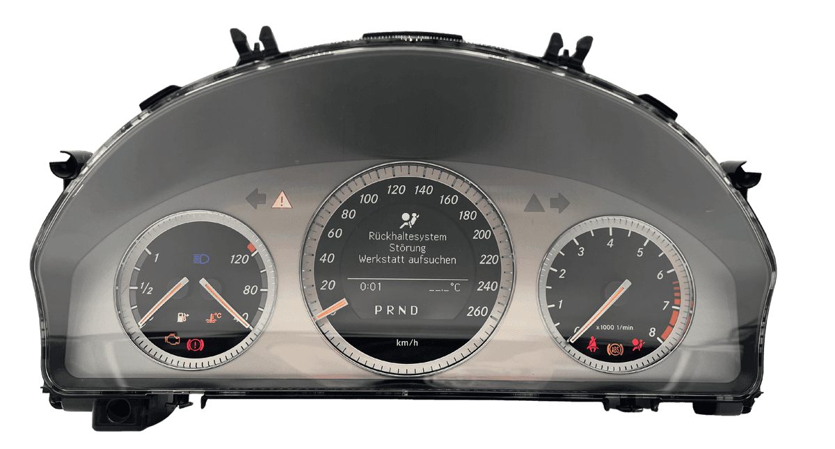 Defektes Kombiinstrument Mercedes W204 – Tachoanzeige reparieren bei Pixelfehlern und Ausfällen
